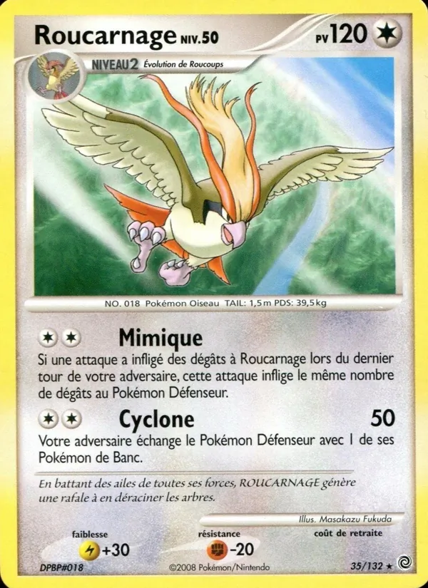 Carte Roucarnage de l'extension Merveilles Secrètes, numéro 35/132