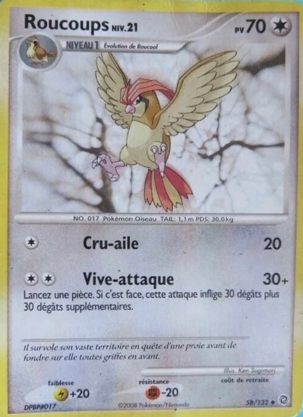 Carte Roucoups de l'extension Merveilles Secrètes, numéro 58/132