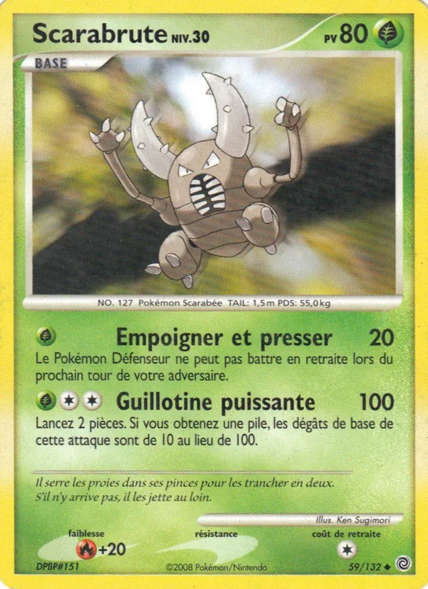 Carte Scarabrute de l'extension Merveilles Secrètes, numéro 59/132
