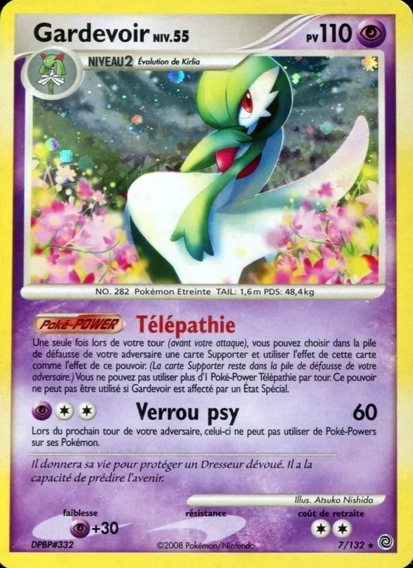 Carte Gardevoir de l'extension Merveilles Secrètes, numéro 7/132