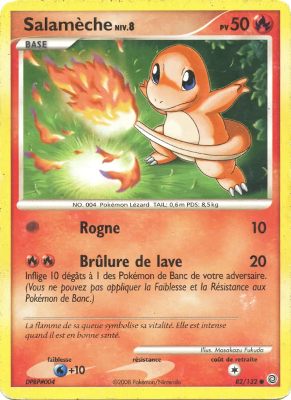 Carte Salamèche de l'extension Merveilles Secrètes, numéro 82/132