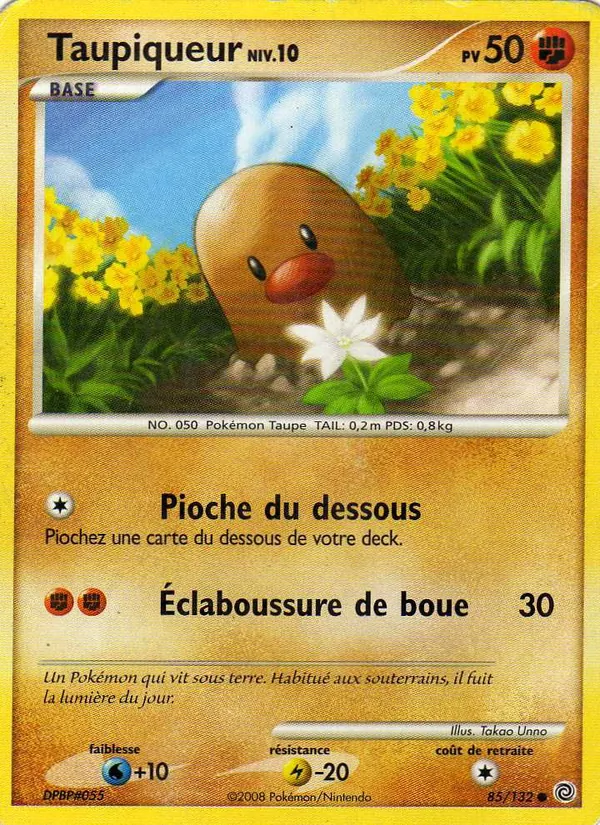 Carte Taupiqueur de l'extension Merveilles Secrètes, numéro 85/132