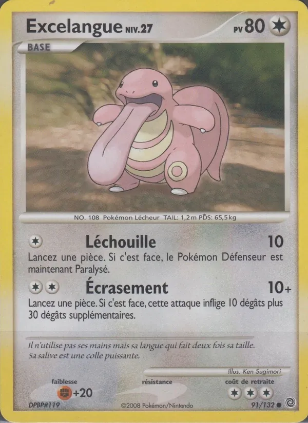 Carte Excelangue de l'extension Merveilles Secrètes, numéro 91/132