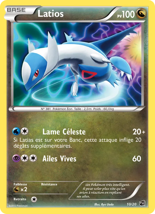 Carte Latios de l'extension Coffre des Dragons, numéro 10/20
