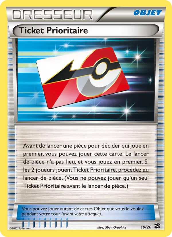 Carte Ticket Prioritaire de l'extension Coffre des Dragons, numéro 19/20