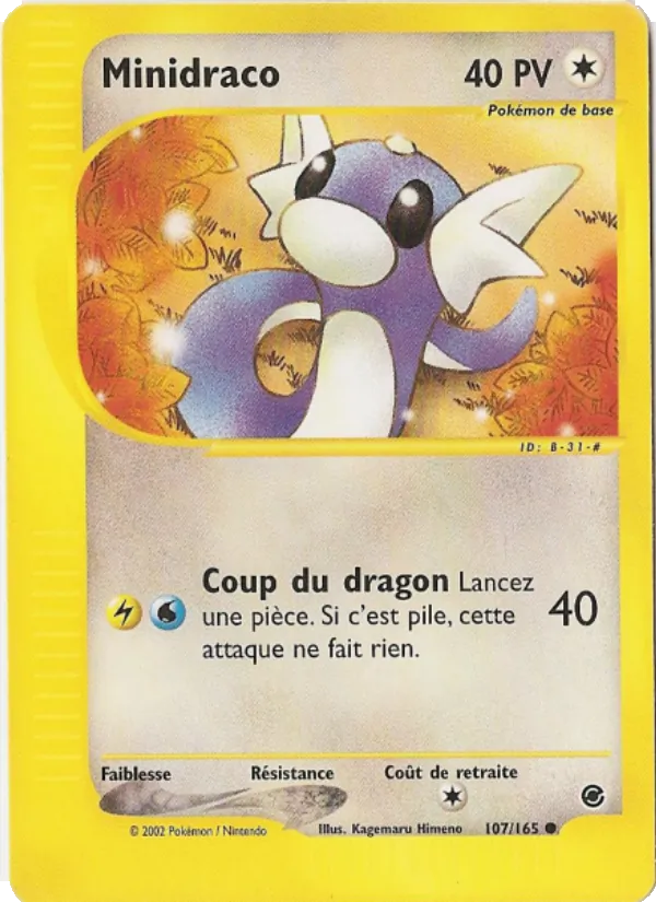 Carte Minidraco de l'extension Expedition, numéro 107/165