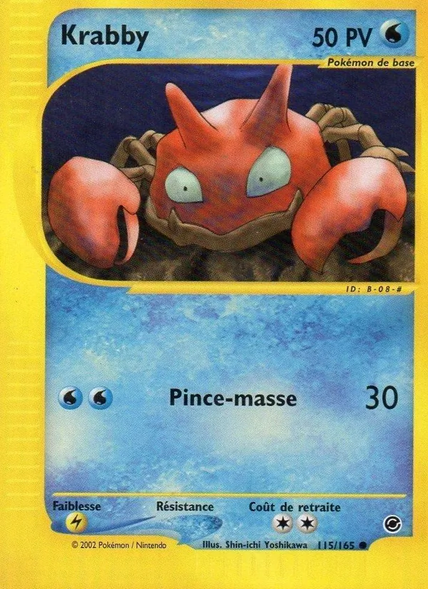 Carte Krabby de l'extension Expedition, numéro 115/165