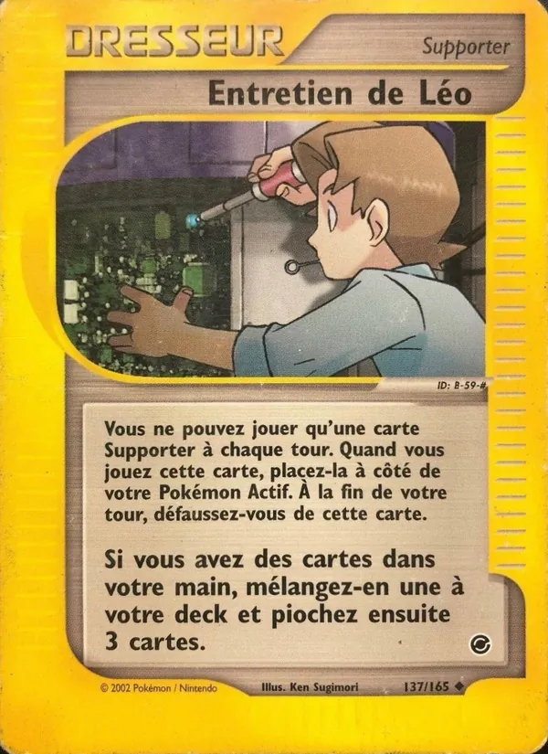 Carte Entretien de Léo de l'extension Expedition, numéro 137/165