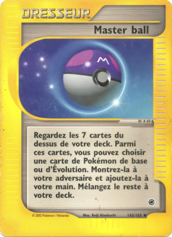 Carte Master ball de l'extension Expedition, numéro 143/165