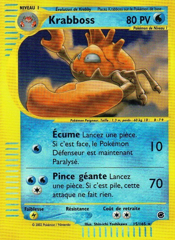 Carte Krabboss de l'extension Expedition, numéro 15/165