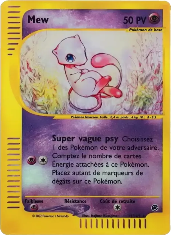 Carte Mew de l'extension Expedition, numéro 19/165