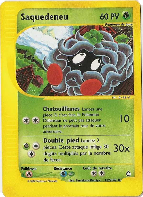 Carte Saquedeneu de l'extension Aquapolis, numéro 112/147