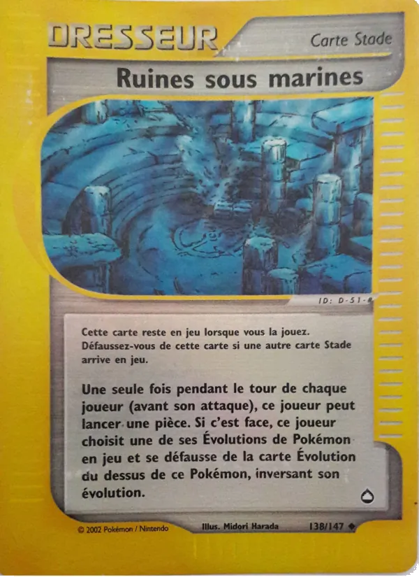 Carte Ruines sous marines de l'extension Aquapolis, numéro 138/147