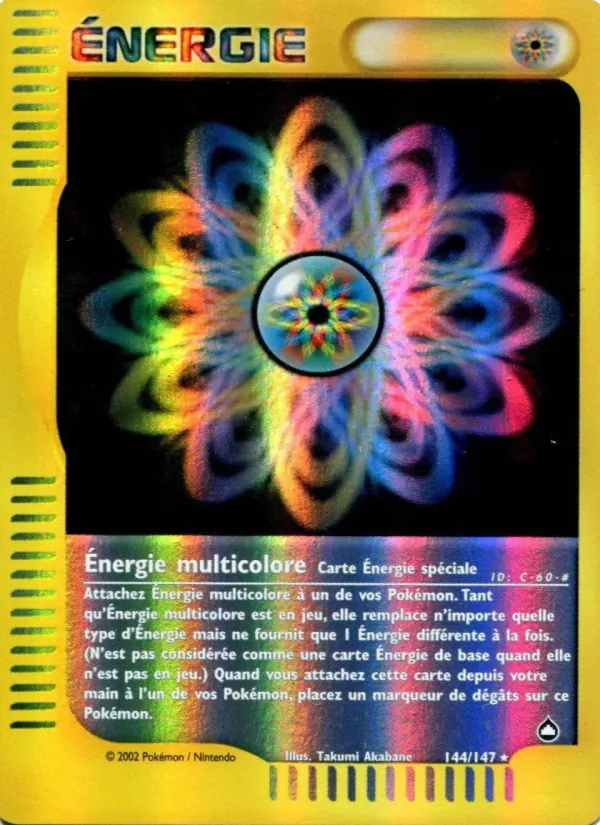 Carte Énergie multicolore de l'extension Aquapolis, numéro 144/147