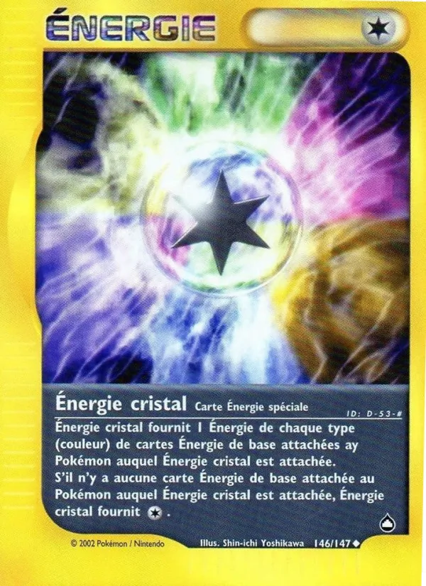 Carte Énergie cristal de l'extension Aquapolis, numéro 146/147