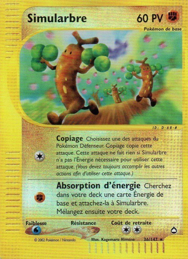Carte Simularbre de l'extension Aquapolis, numéro 36/147