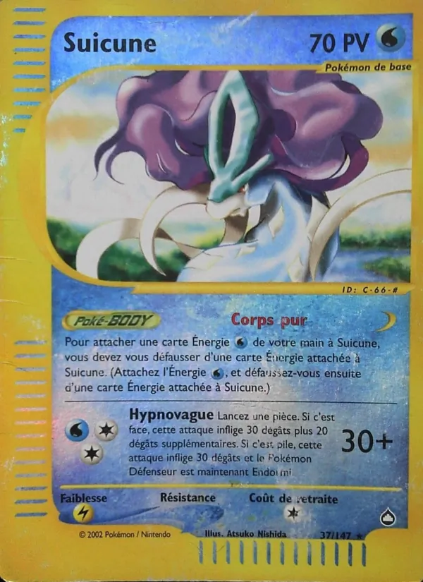 Carte Suicune de l'extension Aquapolis, numéro 37/147