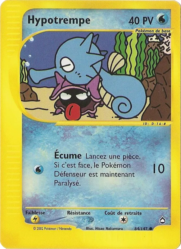 Carte Hypotrempe de l'extension Aquapolis, numéro 84/147