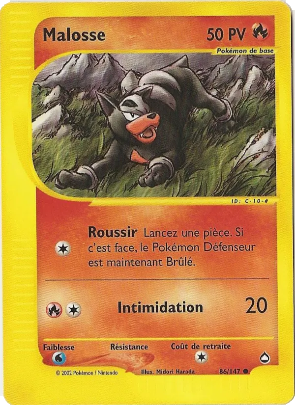 Carte Malosse de l'extension Aquapolis, numéro 86/147
