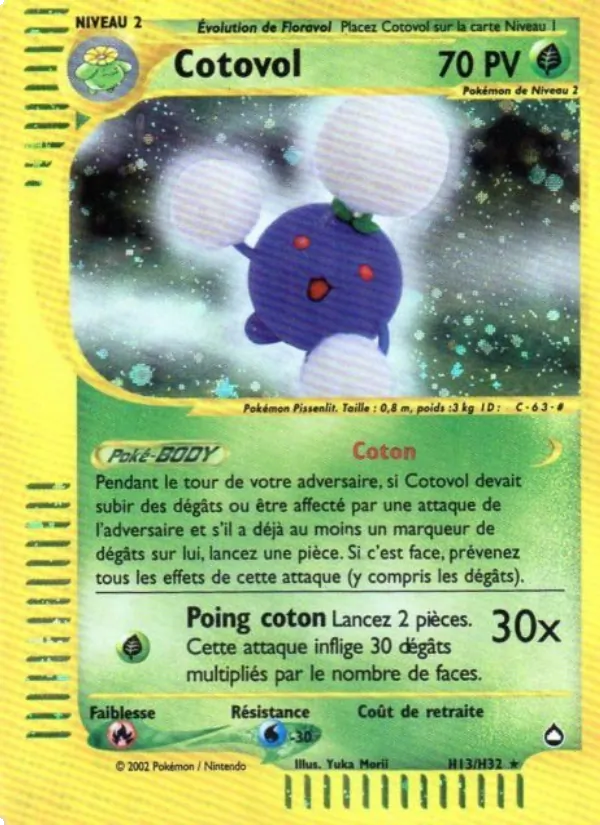 Carte Cotovol de l'extension Aquapolis, numéro H13/147