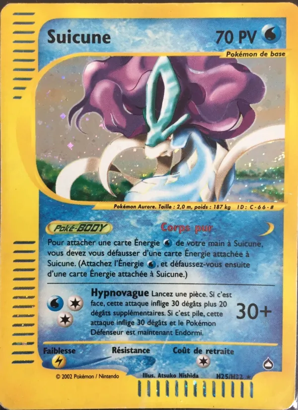 Carte Suicune de l'extension Aquapolis, numéro H25/147
