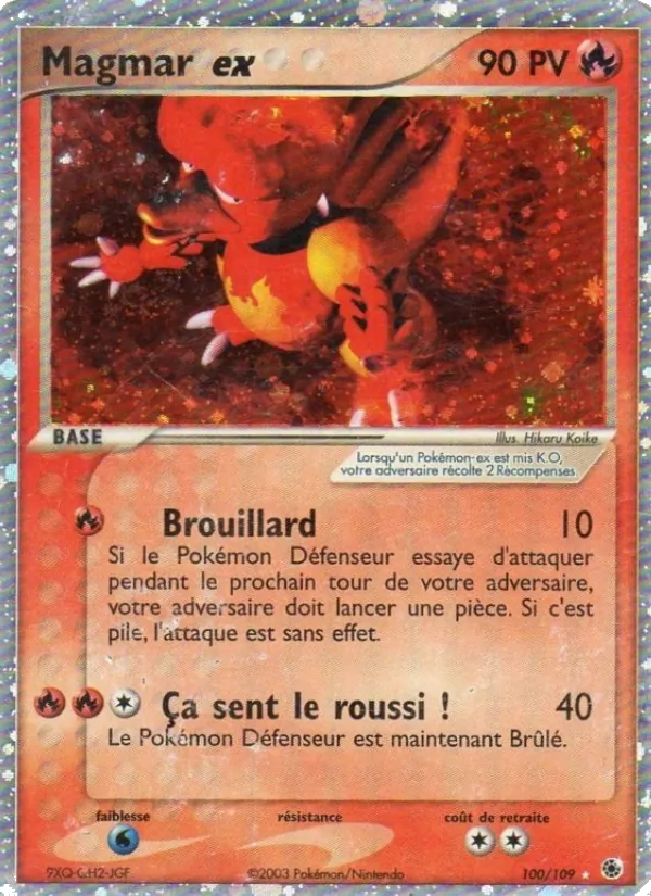 Carte Magmar ex de l'extension EX Rubis & Saphir, numéro 100/109