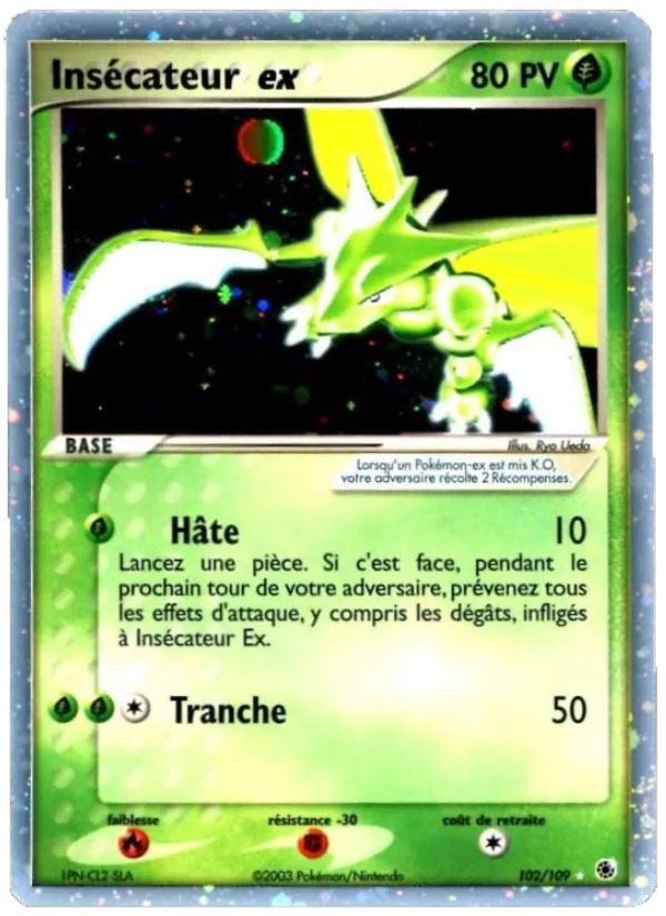 Carte Insécateur ex de l'extension EX Rubis & Saphir, numéro 102/109