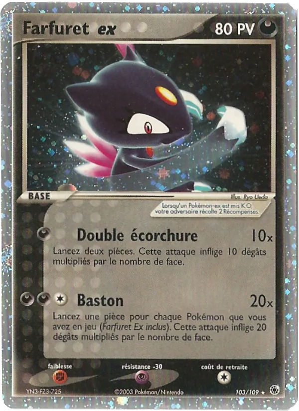 Carte Farfuret ex de l'extension EX Rubis & Saphir, numéro 103/109