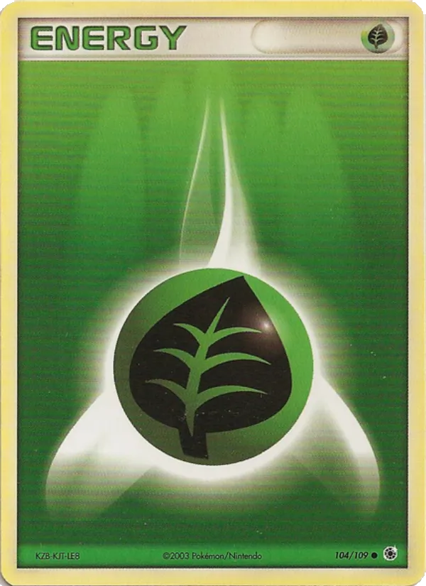 Carte Énergie Plante de l'extension EX Rubis & Saphir, numéro 104/109