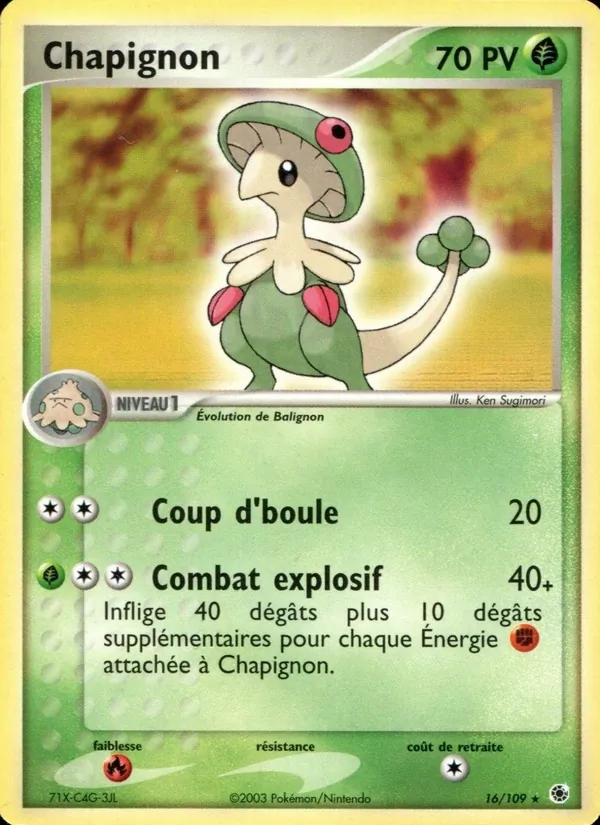 Carte Chapignon de l'extension EX Rubis & Saphir, numéro 16/109