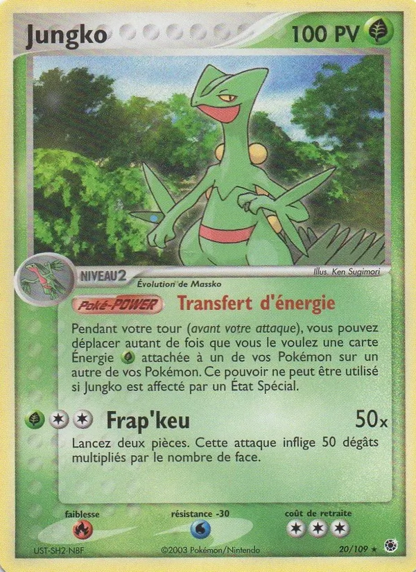 Carte Jungko de l'extension EX Rubis & Saphir, numéro 20/109