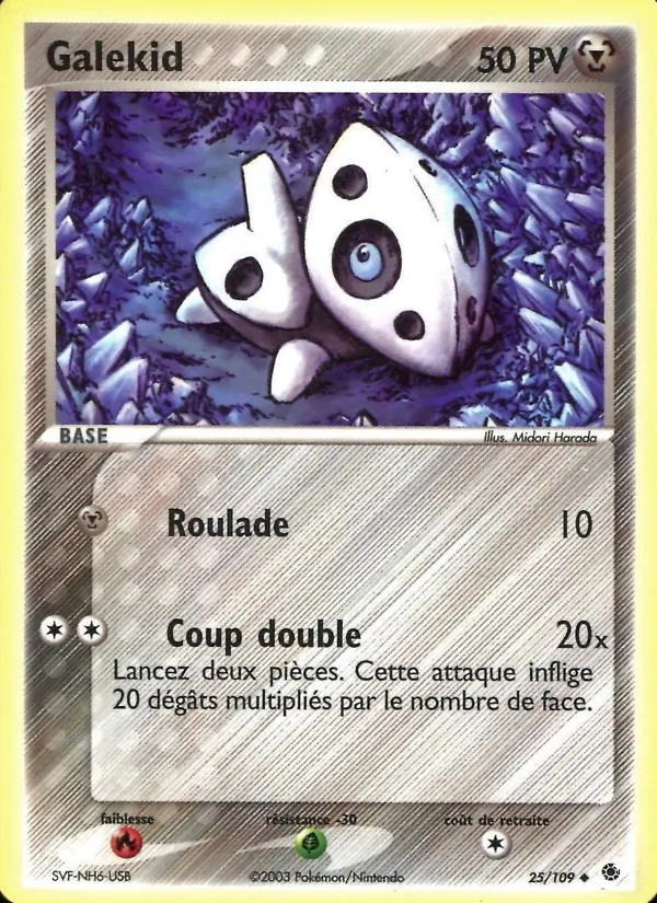 Carte Galekid de l'extension EX Rubis & Saphir, numéro 25/109