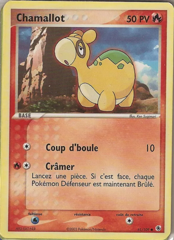 Carte Chamallot de l'extension EX Rubis & Saphir, numéro 61/109