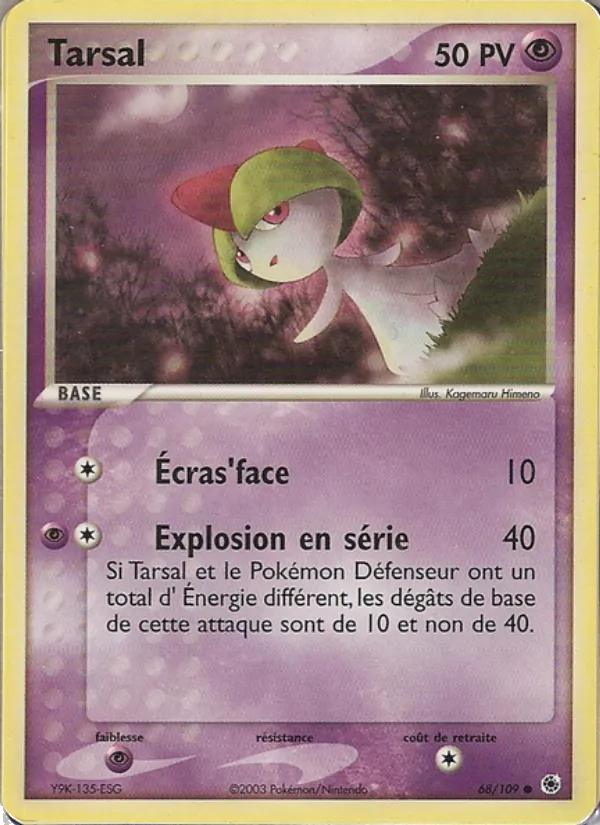 Carte Tarsal de l'extension EX Rubis & Saphir, numéro 68/109