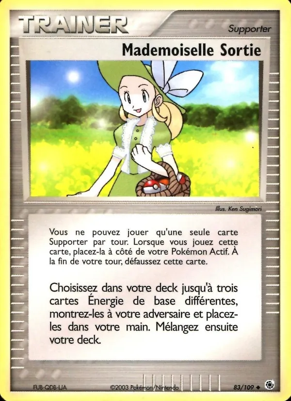 Carte Mademoiselle Sortie de l'extension EX Rubis & Saphir, numéro 83/109