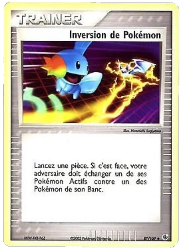 Carte Inversion de Pokémon de l'extension EX Rubis & Saphir, numéro 87/109
