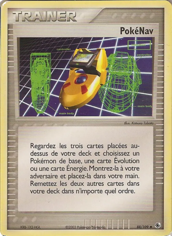 Carte PokéNav de l'extension EX Rubis & Saphir, numéro 88/109