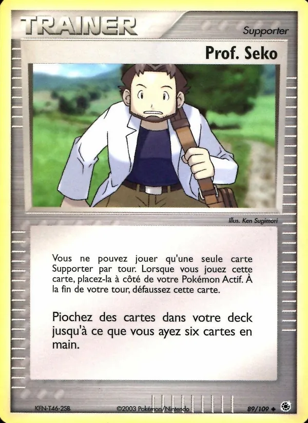 Carte Prof. Seko de l'extension EX Rubis & Saphir, numéro 89/109