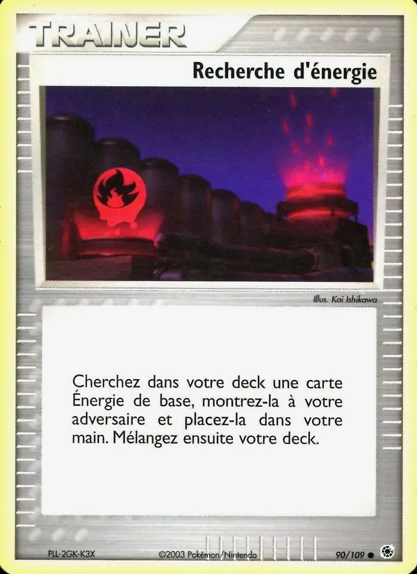 Carte Recherche d'énergie de l'extension EX Rubis & Saphir, numéro 90/109