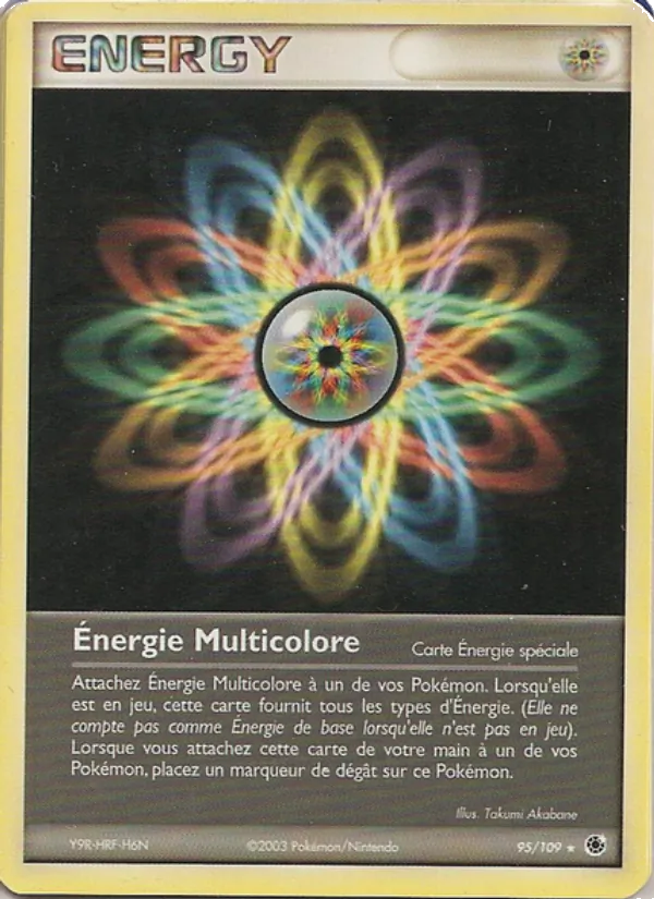 Carte Énergie Multicolore de l'extension EX Rubis & Saphir, numéro 95/109