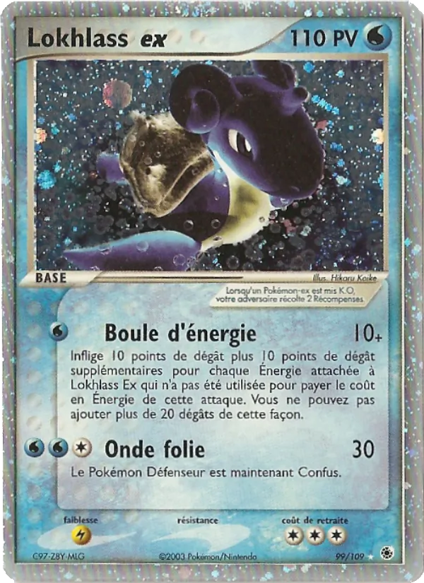 Carte Lokhlass ex de l'extension EX Rubis & Saphir, numéro 99/109