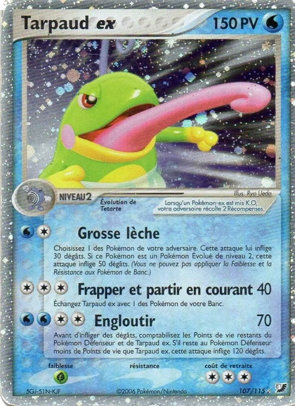 Carte Tarpaud ex de l'extension EX Forces Cachées, numéro 107/115