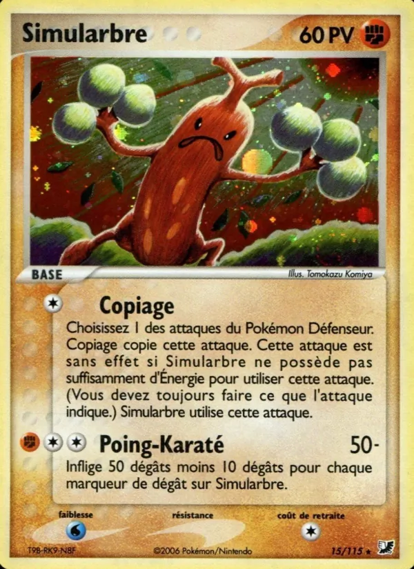 Carte Simularbre de l'extension EX Forces Cachées, numéro 15/115