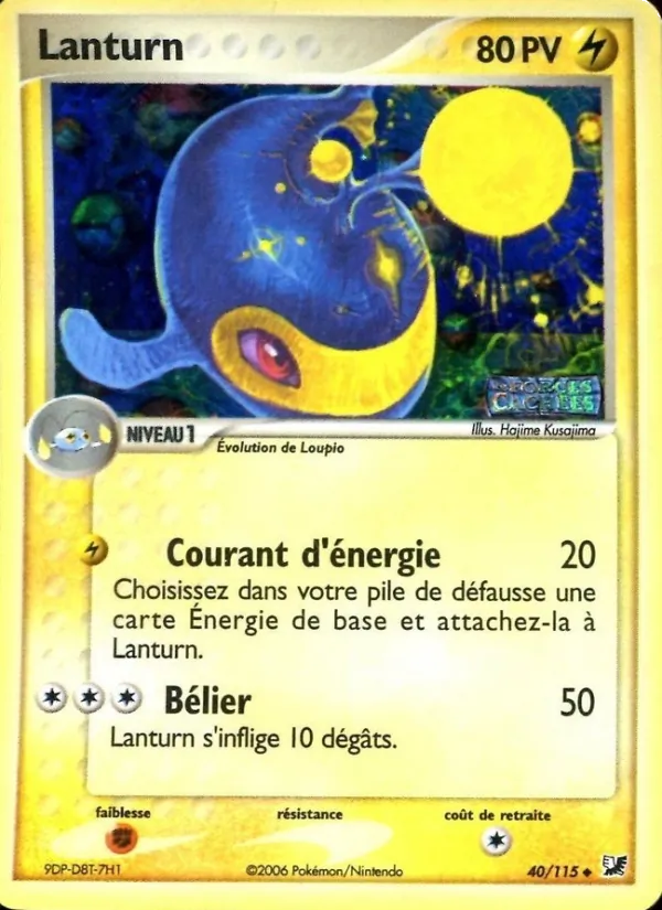 Carte Lanturn de l'extension EX Forces Cachées, numéro 40/115
