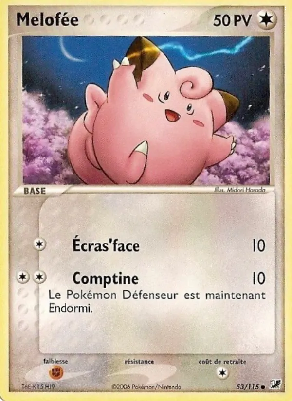 Carte Mélofée de l'extension EX Forces Cachées, numéro 53/115