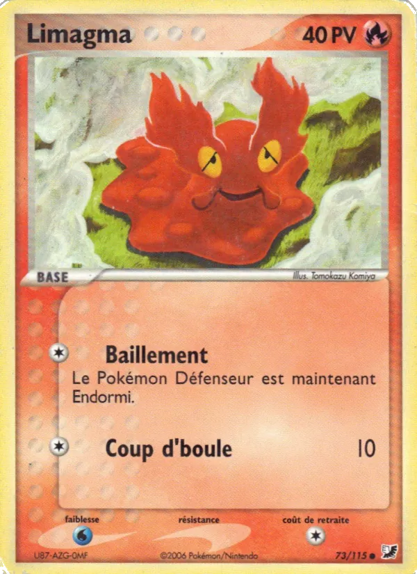 Carte Limagma de l'extension EX Forces Cachées, numéro 73/115