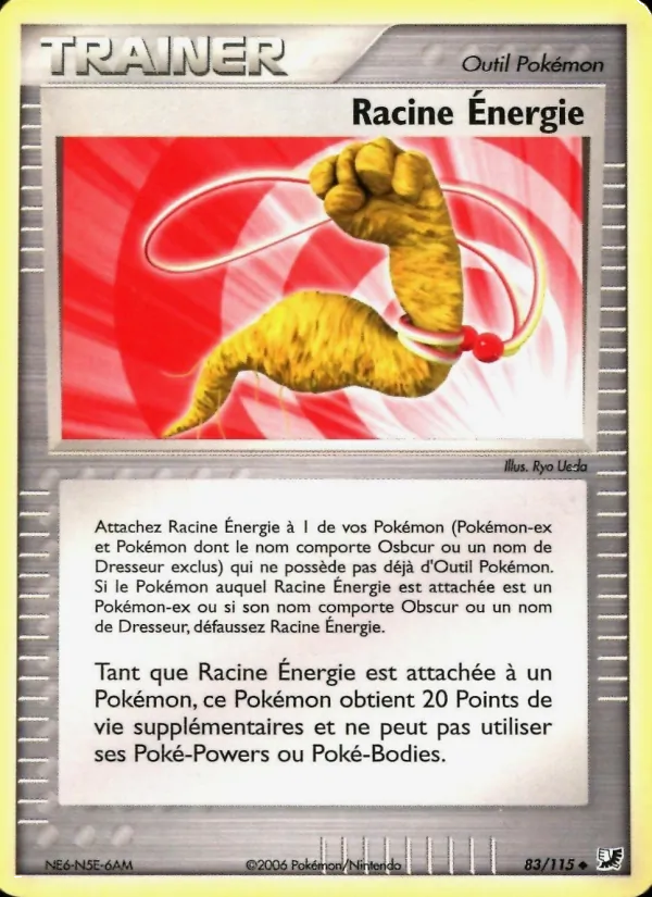 Carte Racine Énergie de l'extension EX Forces Cachées, numéro 83/115