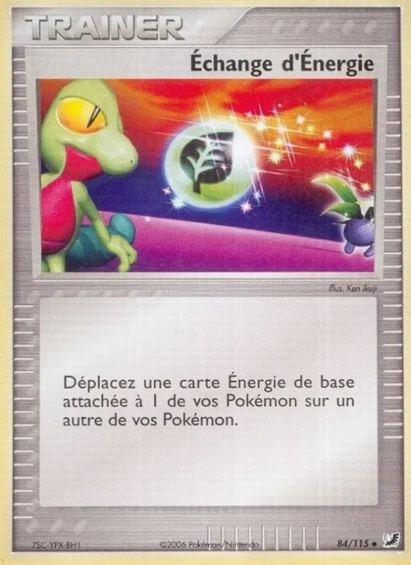 Carte Échange d'Énergie de l'extension EX Forces Cachées, numéro 84/115