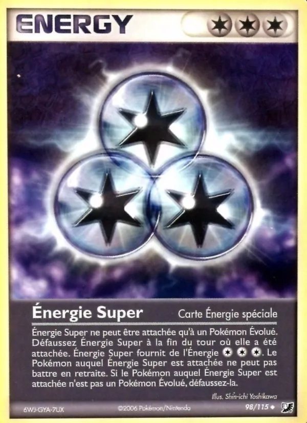 Carte Énergie Super de l'extension EX Forces Cachées, numéro 98/115