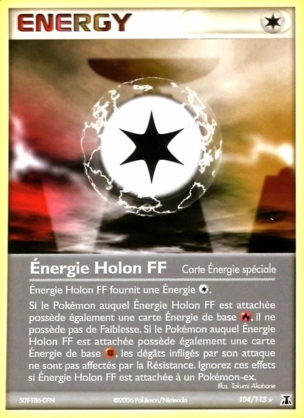 Carte Énergie Holon FF de l'extension EX Espèces Delta, numéro 104/113